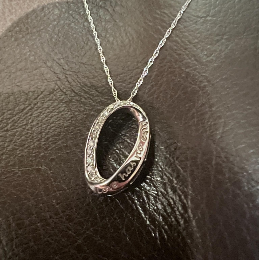 Love Has No End infinity necklace